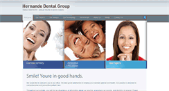 Desktop Screenshot of hernandodentalgroup.com